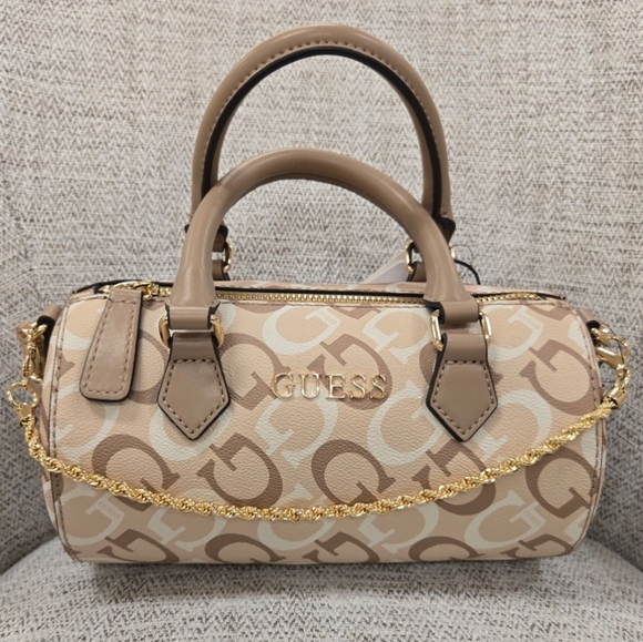NEW Guess Barrel Handbag - Picture 1 of 4